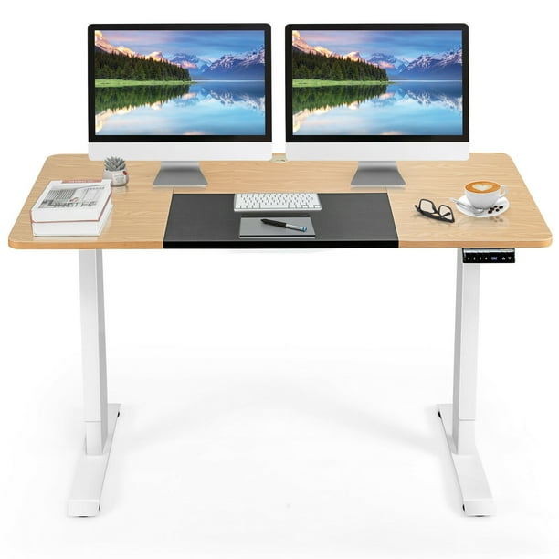  FLEXISPOT DIY Height Adjustable Standing Desk Frame Electric  Sit Stand Desk Base, Home Office Stand up Desk Leg (White Frame Only) :  Home & Kitchen