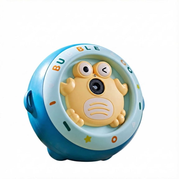 Anmrize Crab Bubble Machine, Automatic Bubble Blower, Electric Bubble Maker, Cute Crab Automatic Bubble Machine, Electric Bubble Blower, Includes Bubble Solution, Batteries & Accessories, Blue
