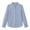 *Sky Blue, variant on ClodeEU Women's Ruffle Collar Long Sleeve Button Down Shirt,Elegant Solid Dress Blouse Casual Top ,Women's Plus L
