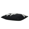 thumbnail image 6 of Beautiful Boucle Embroidered Chenille Floral Decorative Pillow by Drew Barrymore, 14" x 20", Black/White, 6 of 9