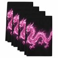 thumbnail image 2 of Dragon Flames Kitchen Towels Set of 4, Purple Dragons Abstract Modern Art Absorbent Dish Towels for Kitchen, Microfiber Hand Towel, Quick Drying Tea Towel for Cleaning Decorative Dishcloths, 2 of 7