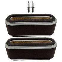 2PK Air Filter And Spark Plug For John Deere 130 GX75 RX73 SX75 Fits AM101191