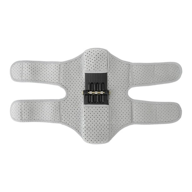 Rodillera de refuerzo transpirable con potente resorte y almohadilla estabilizadora para rodillas, soporte para articulaciones, color gris