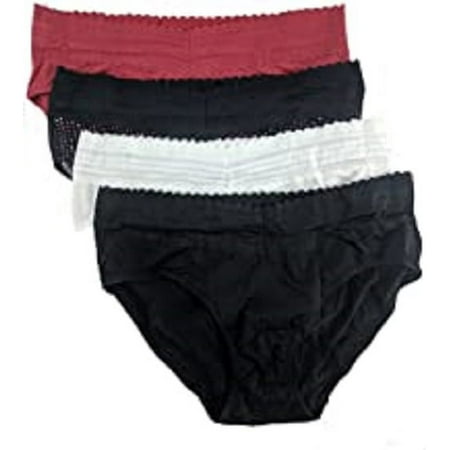 Warner's Women's No Pinches Hipster Panty 4-Pack, XL