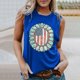 thumbnail image 2 of Camiseta sin mangas con estampado para mujer, blusa sin mangas con gráfico divertido para playa de verano para niñas adultas Fridja gh3943, 2 of 5
