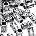 thumbnail image 3 of 60pcs Tibetan Antique Silver Spacers European Large Hole Beads Charms Hollow Tube Bead Caps for DIY Dreadlocks Jewelry Crafts, 3 of 7