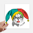 thumbnail image 1 of Foolscap I'm Fine Cat Protect Animal Sticker Tags Wall Picture Laptop Decal Self adhesive, 1 of 1