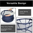 thumbnail image 5 of Smart Design Pop Up Spiral Laundry Hamper Bag Mesh - Collapsible Design Holds 3 Loads - Dorm Room Essential - Kids Clothes Basket Organizer - Home Organization - 18 x 24 Inch - Blue, 5 of 7