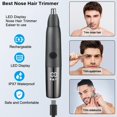 thumbnail image 2 of AROSKY Nose Hair Trimmer for Men Women - Painless Electric USB Rechargeable Eyebrow Trimmer Waterproof Hair Razor Nose Ear Face Body Grooming Kit Washable, 2 of 5