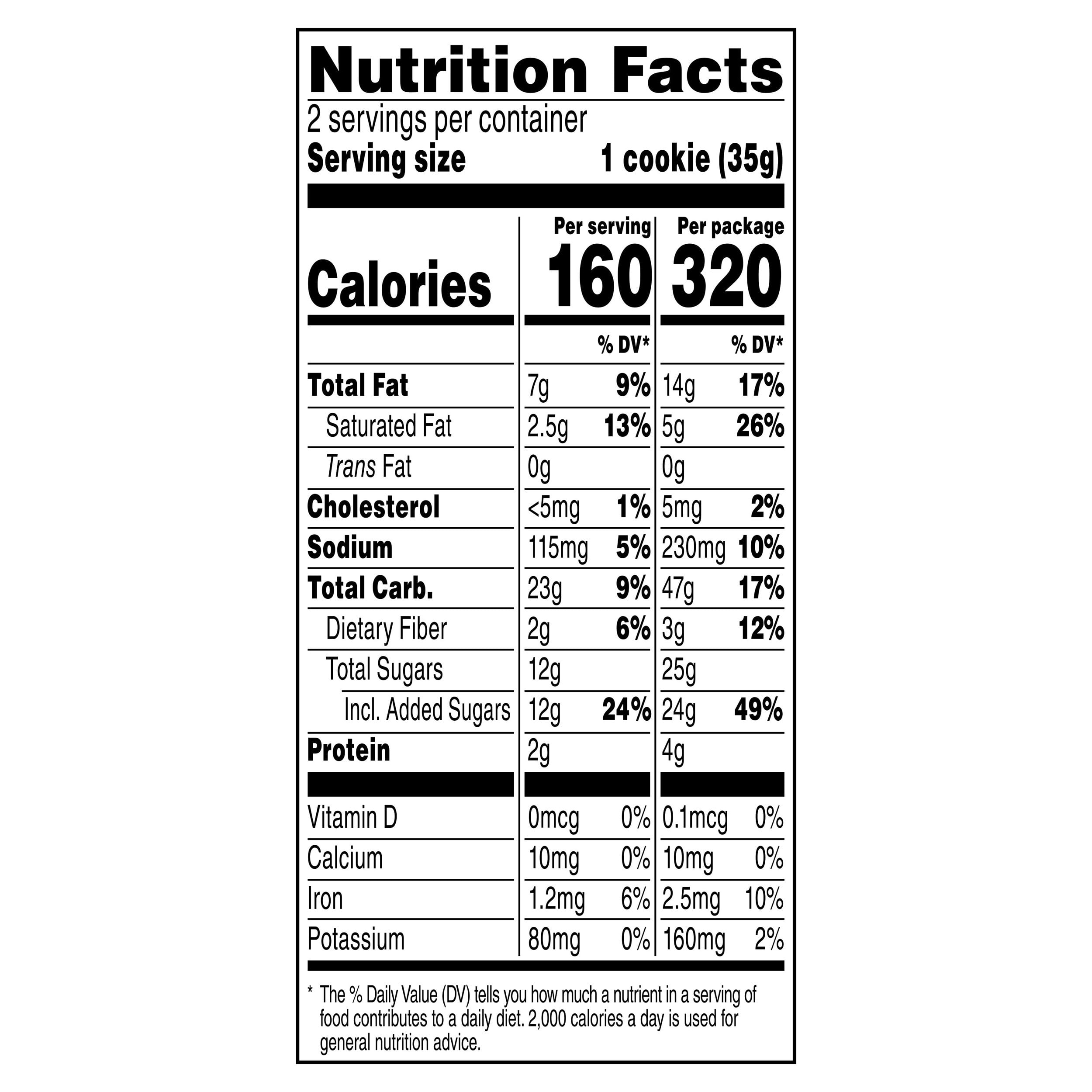 Frito Lay Grandmas Homestyle Cookies, 2.5 oz