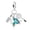 Barbecue, variant on S925 Sterling Silver Ocean Wave Heart Charm Bead Sparkling Zircon Accent Hand Painted Enamel Art Pendant for Standard DIY Chain Bracelets