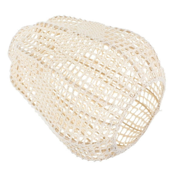 Hemoton Woven Rope Lamp Shade Boho Shades Replacement Pendant Sconce Shade Ceiling Fan Light Covers Woven Lampshade For Floor Lamps Pendant Lights Chandeliers Light Fixture Beige