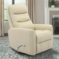 thumbnail image 4 of Bowery Hill Polyester/PU Manual Swivel Glider Recliner in Oyster, 4 of 7