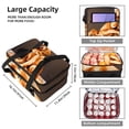 thumbnail image 3 of Pixel Dog Insulated Double Layered Lunch Bag | Large Capacity Two Compartment Meal Bag | Hand Carry Refrigerated Lunch Bags, 3 of 6