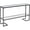 Black, variant on Maklaine Contemporary Tempered Glass Console Table in Black Finish