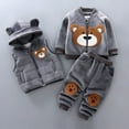 thumbnail image 2 of zbxnLI Infant Baby Girls Boys Clothes Sets Sleeveless Vest + Jacket + Pants Winter 3 Pieces Outfits, 2 of 6