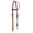 Medium, variant on Showman Single Ear Argentina Cow Leather Headstall w/ Basketweave Tooling (Dark)