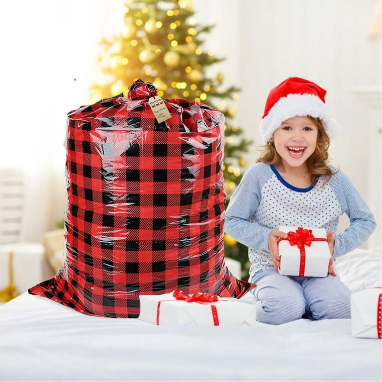 Large plastic christmas gift bags hotsell