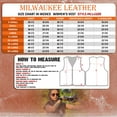 thumbnail image 3 of Milwaukee Leather Women's MLL4509 Smoocher Two Tone Crazy Horse Brown and Black Leather Club Style Motorcycle Vest Small, 3 of 10