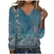 thumbnail image 2 of ICHUANYI Liquidación Blusa regular de manga larga de verano con cuello en V para mujer ICHUANYI WER2023082202062, 2 of 5