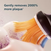 Philips Sonicare 7300 Rechargeable Electric Toothbrush, 3 Brush Head, Black 2000% More Plaque Removal Visual Pressure Sensor, 12 Brush Settings, 21-Day Battery, HX7421/07