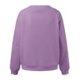 thumbnail image 5 of VNKIDY Women's Sweatshirt Street Style Solid Color Loose Fit Pullover Fall Winter Long Sleeve Crewneck Soft Sweatshirts Comfortable Tops, 5 of 6