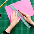 thumbnail image 5 of YardChic 10Pcs Ruler, Clear Plastic Ruler, Straight Ruler, Flexible Ruler, Plastic Ruler, Shatterproof Rulers with Inches and Centimeters, Plastic Drafting Measuring Ruler, Classroom Essentials, 5 of 5