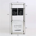 thumbnail image 4 of -Tier Laundry Hamper Organizer with 4 Removable Bags & Side Hooks, Clothes Sorter for Lights, Darks, Socks, and Underwear, 4 of 7