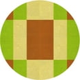 thumbnail image 1 of Ahgly Company Machine Washable Indoor Round Transitional Chameleon Green Area Rugs, 7' Round, 1 of 7