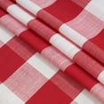 thumbnail image 3 of Flowpartex Red and White Buffalo Check Semi Sheer Curtain Panels Plaid Textured Curtains Drapery, Farmhouse Grommet Window Drapes for Christmas Living Room Bedroom, 40"Wx95"L Set of 2, 3 of 6
