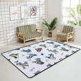 thumbnail image 4 of GZHJMY Soft Foam Nursery Area Rugs Cute Retro Roller Skates Non Slip Play Mats for Kids Boys Girls Playing Room Living Room63x48 inch Carpet Runner, 4 of 6