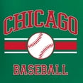 thumbnail image 6 of Wild Bobby City of Chicago Baseball Fantasy Fan Sports Unisex Crewneck Sweatshirt, Kelly, Small, 6 of 6