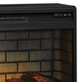 thumbnail image 4 of 31.25 Inch Metal Fireplace Inset with 7 Level Temperature Setting Black - Saltoro Sherpi, 4 of 5