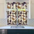 thumbnail image 3 of Kitchen Curtains 36 Inch Short - 3 Panel Set with Colorful Butterfly Floral Pattern, Rod Pocket Window Curtain, 100% Polyester for Butterfly Lovers, Farmhouse, Kitchen, Bedroom, Easy Wash, 3 of 6