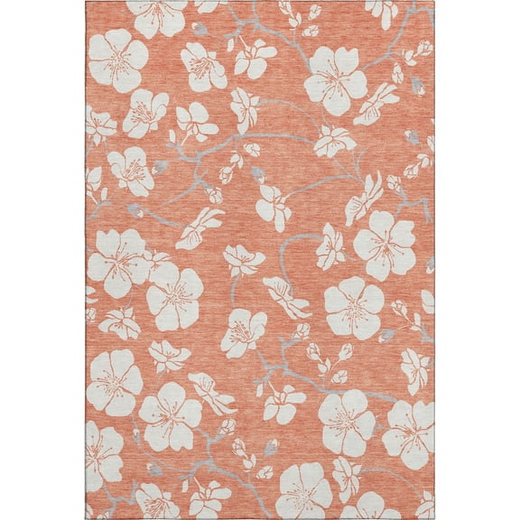 Dalyn Rugs Premium Machine Washable Mayfield AMF1032 Coral 2'6" x 3'10" Rug