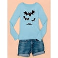 thumbnail image 3 of Flying Bats Happy Halloween  Long Sleeve Toddler -Image by Shutterstock,  4 Toddler, 3 of 4