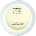 thumbnail image 2 of Pavilion Gift Company Family-8 oz-100% Soy Wax Scent: Fresh Linen-with Silver Detail Accents. Candles, 8 oz, White, 2 of 8