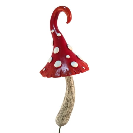 Fairy Mushroom GlitZGlam Enchanted Rainbow Miniature Mushroom for a Miniature Fairy Garden or Lawn Gnomes. Gnome- Fairy Garden Accessory ()