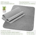 thumbnail image 6 of Moss & Stone 2-Piece Bath Mat Set, Light Gray, Non-Slip Shower & Absorbent Rug, 6 of 7