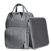 Sunveno Diaper Bag Corduroy Backpack Large Capacity Tote bag Shoulder Nappy Organizer Backpack