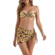 thumbnail image 1 of INSPIRAR CHIC Conjuntos de Bikini de Flores para Mujeres de 3 Piezas con Espalda Atada, Parte Inferior Triangular, Trajes de Baño Medianos Amarillos, 1 of 5