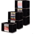 thumbnail image 1 of Lifewit 6-Pack Clothes Storage Bag, Storage Bins for Clothes, Blankets, Comforters, 60L, Black, 1 of 6