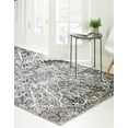 thumbnail image 4 of Unique Loom 3137751 9 x 12 ft. Grace Sofia Rectangular Rug, Gray, 4 of 10