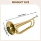 thumbnail image 5 of Trompeta, trompeta de caballería, instrumento de viento portátil clásico, instrumento de metal para principiantes, adultos y, 5 of 5