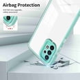 thumbnail image 5 of SaniMore for Samsung Galaxy A73 5G Case Slim Transparent [Not Yellowing Technology], Rugged PC & TPU Bumpers Built-in Detachable Lens Protector Shockproof Protective Cover, Green, 5 of 7