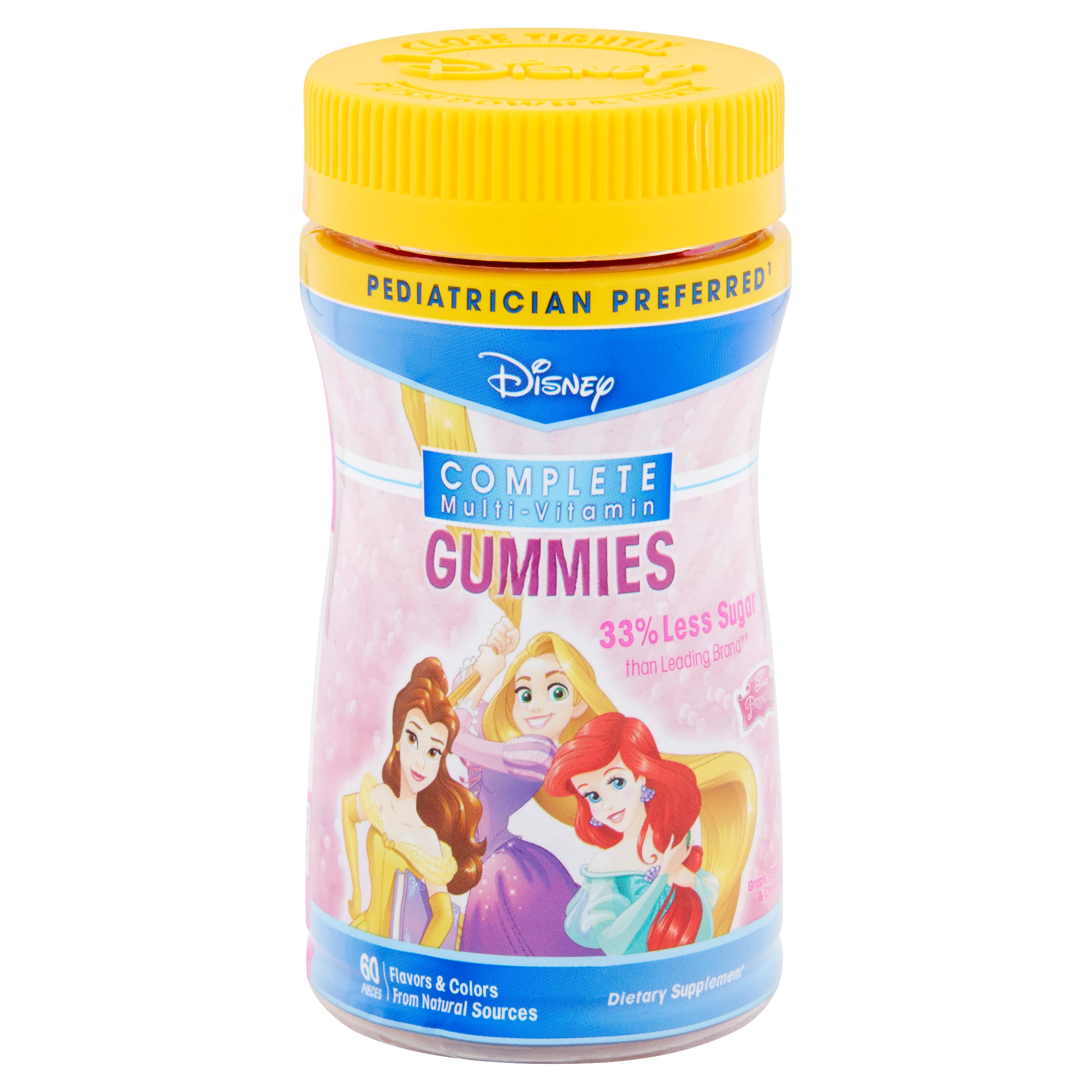 Disney Complete Multi-Vitamin Grape, Orange & Cherry Gummies, 60 count - image 2 of 5