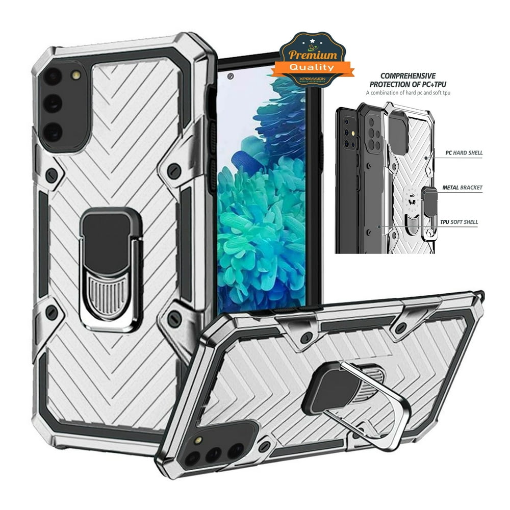 Samsung Galaxy S21 (6.2") Case with Ring Holder Kickstand PC