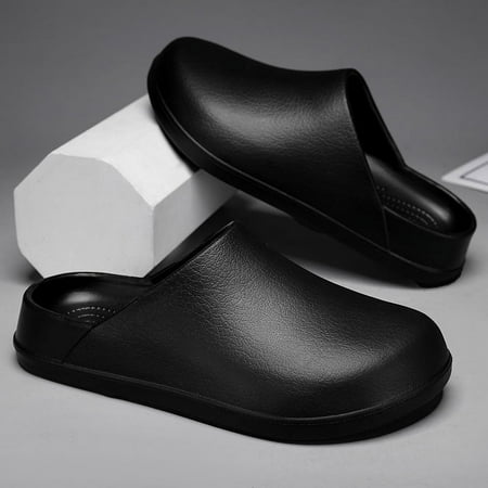

Men Clogs Dupes Wide Round Toe Mules Lightweight Comfortable House Slipper Soft Slip On Shoes