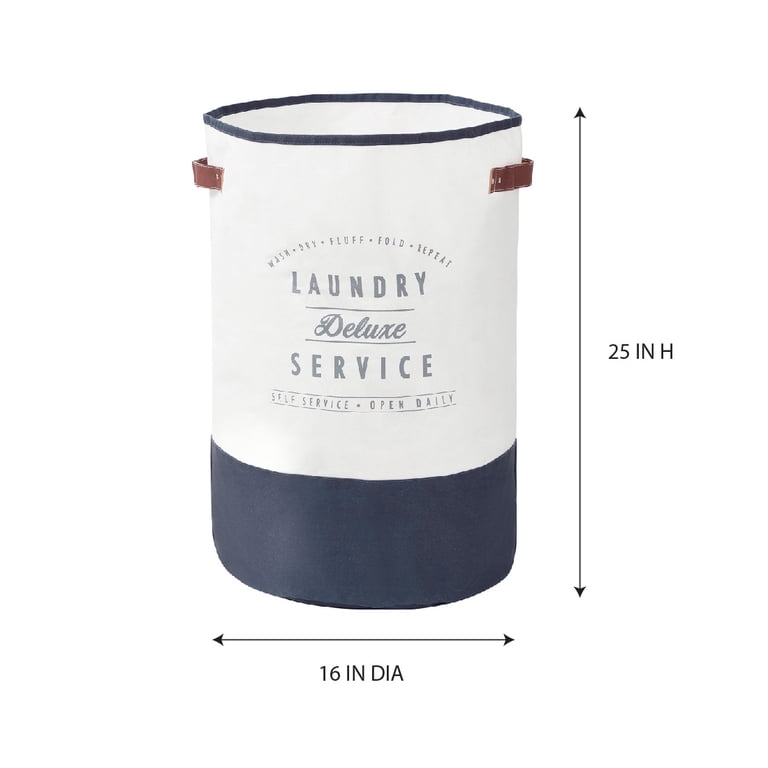 Canvas Laundry Hamper with Water-Resistant Interior photo 6