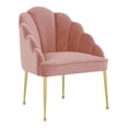 thumbnail image 3 of Home Square 3-Piece Set with Sofa & Chair & Settee Sofa in Pink and Gold, 3 of 18